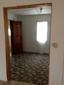 Another look through the kitchen's wide opening into the laundry.