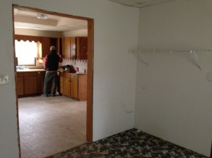 Another laundry-to-kitchen view.